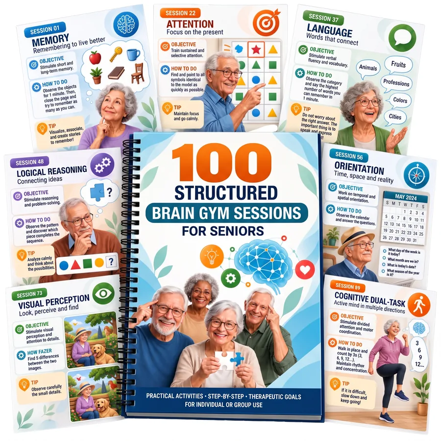 100 Structured Brain Fitness Sessions for Seniors