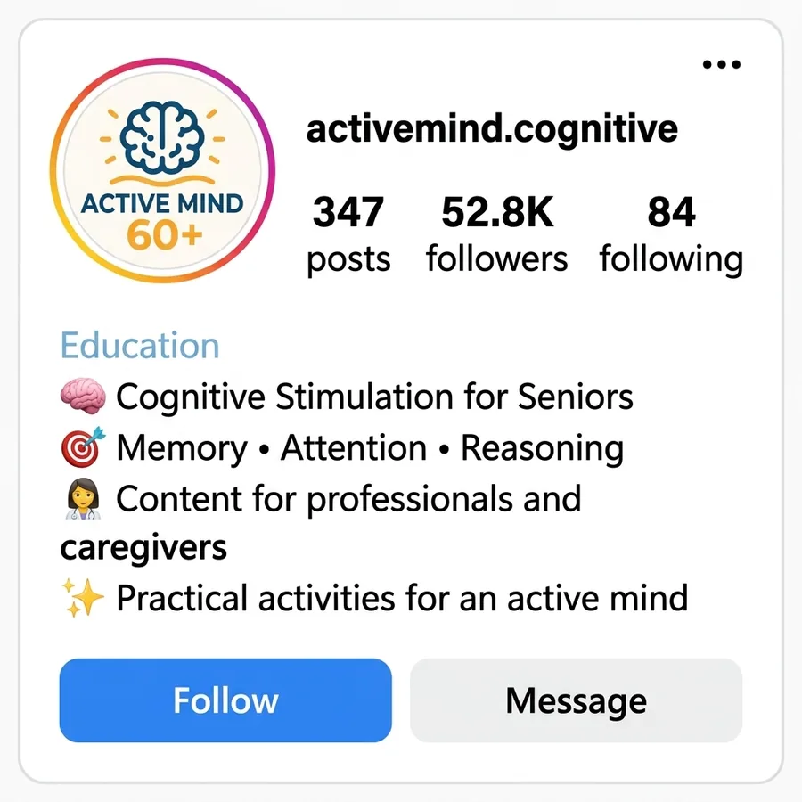 Mente Ativa Instagram profile